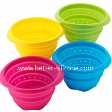 Collapsible Wash Vegetable Silicone Strainer